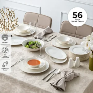 Emsan - 56 Parça 12 Kişilik Yemek Takımı